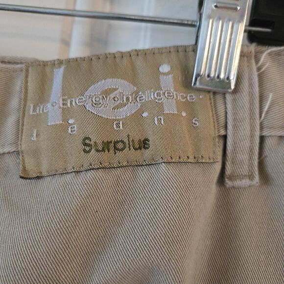 Vintage 90s Y2K L.E.I. Juniors Size 3 Tan Khaki Surplus Cargo Pants Made In USA - Picture 5 of 11